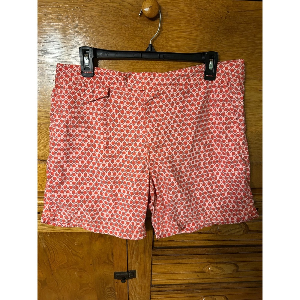 J.Crew Mens Swim Trunks Size 32 Retro Preppy Geometric Sunburst Board Shorts 7"